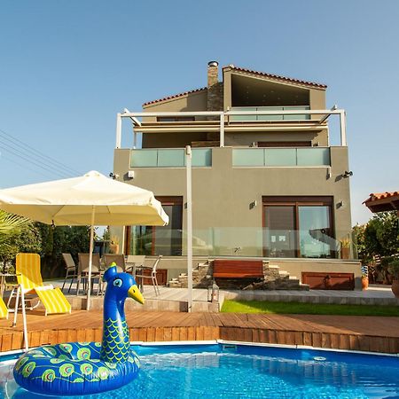 A Cozy Eco Villa By The Sea Gouves Buitenkant foto