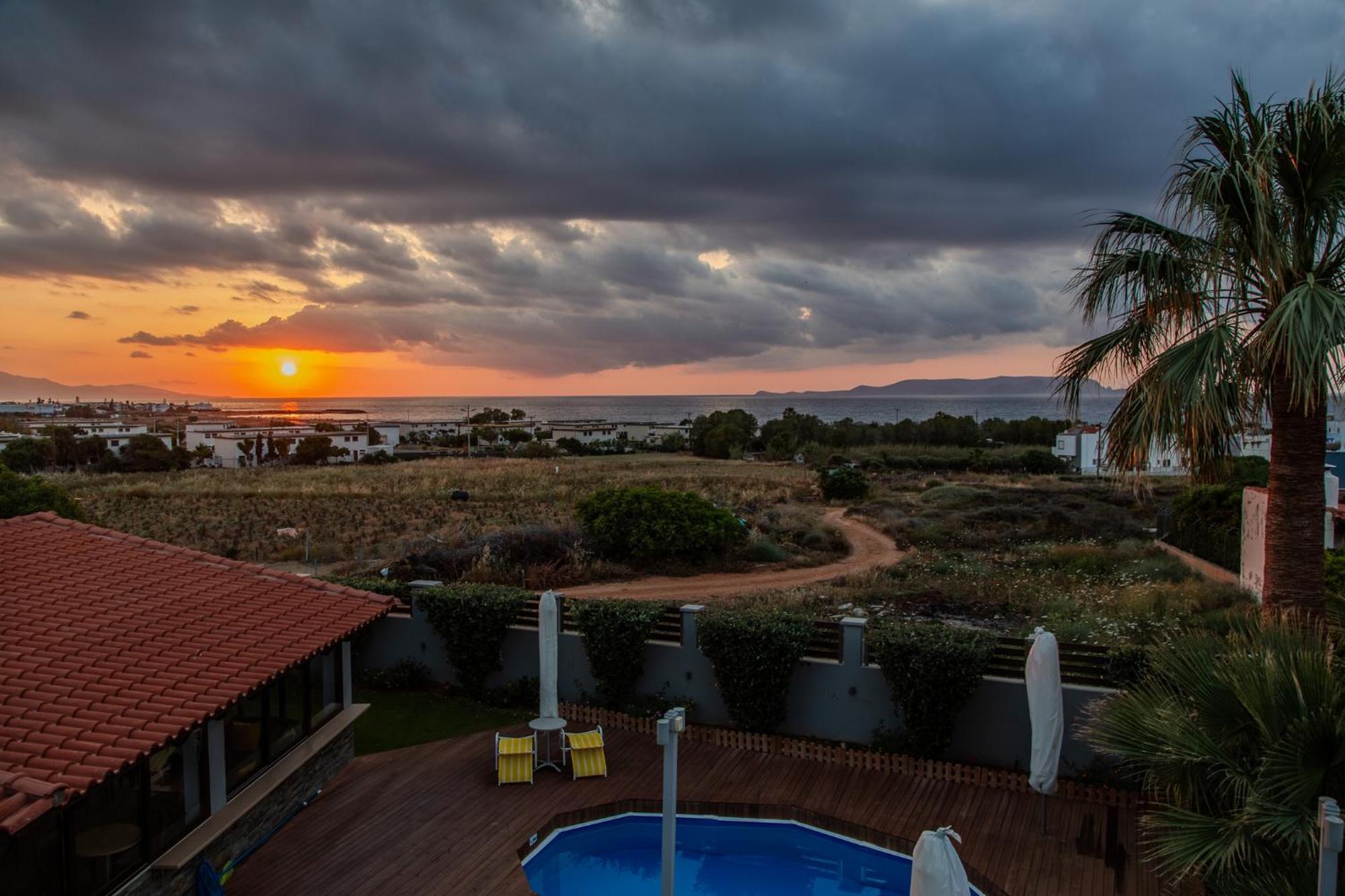 A Cozy Eco Villa By The Sea Gouves Buitenkant foto