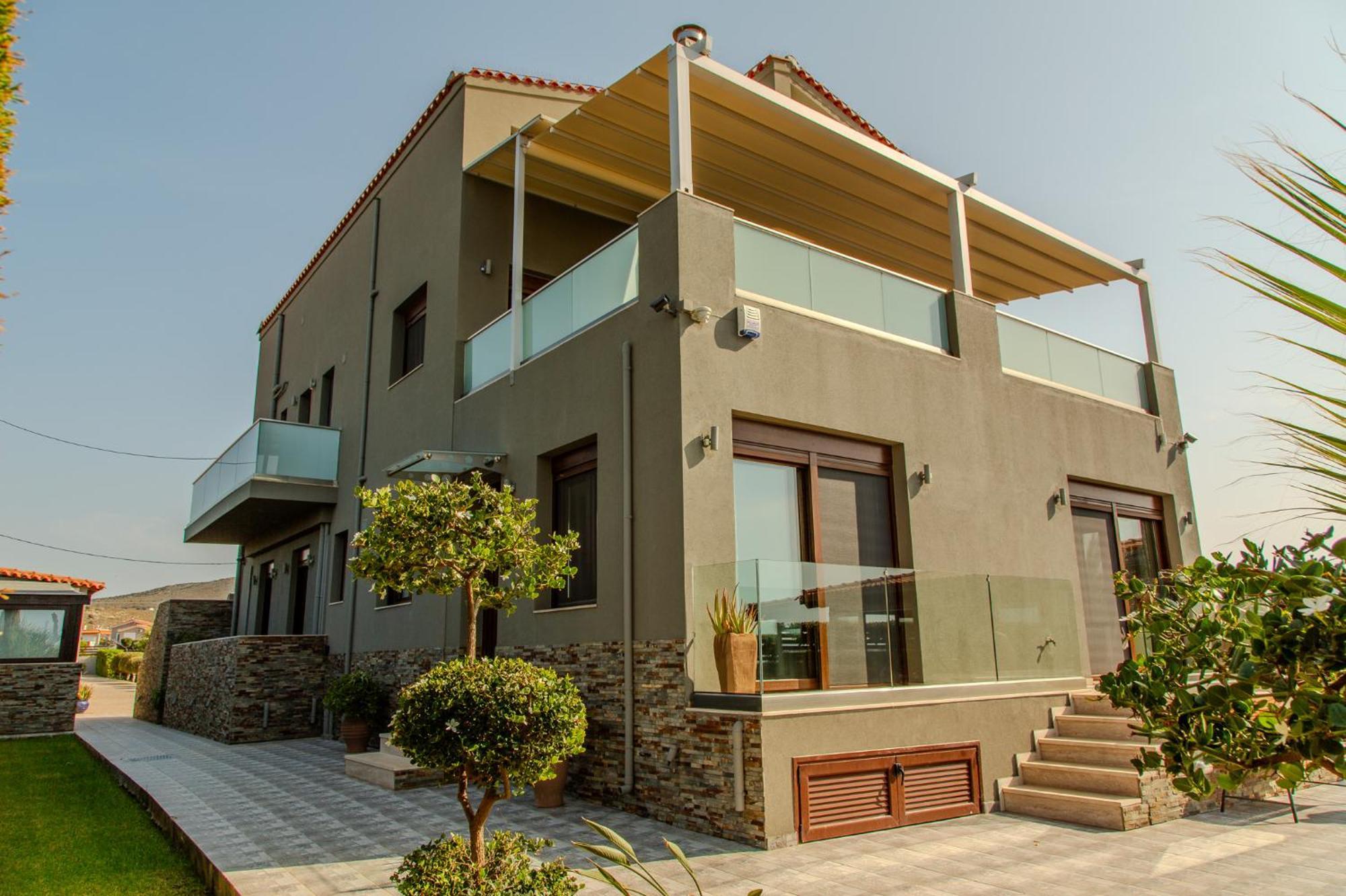 A Cozy Eco Villa By The Sea Gouves Buitenkant foto