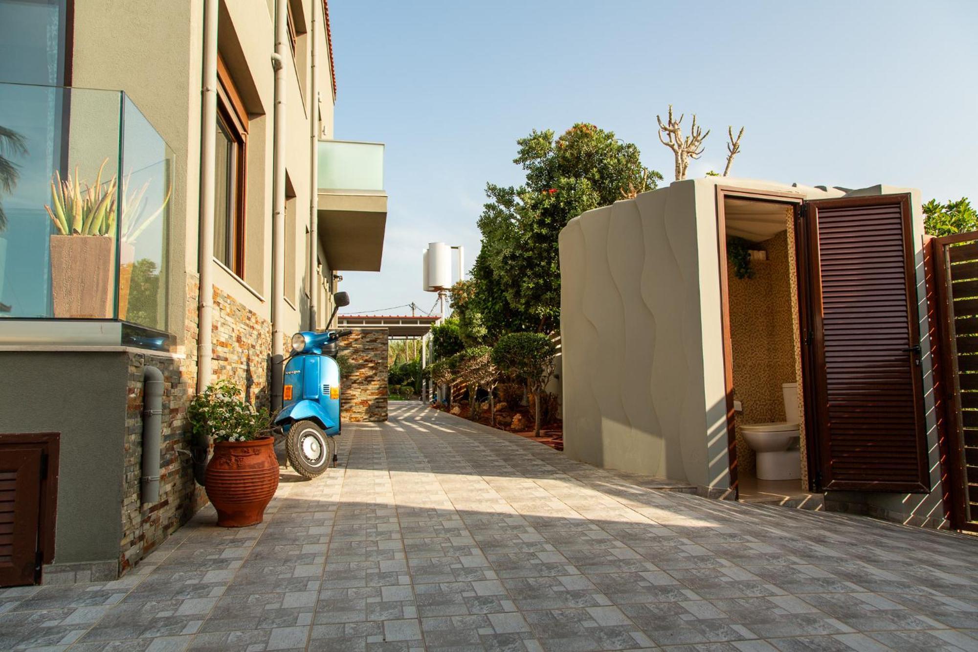A Cozy Eco Villa By The Sea Gouves Buitenkant foto